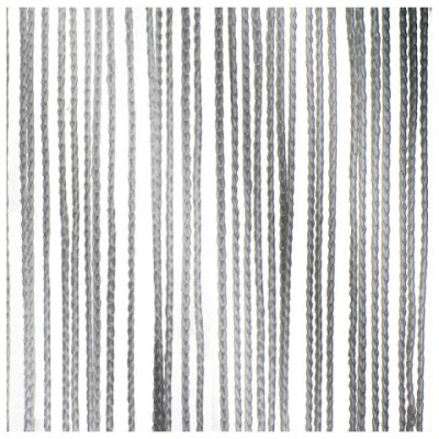 String Curtain 3(h)x3(w)m Silver Grey, incl velcro