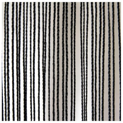 String Curtain 3(h)x3(w)m Black, incl velcro