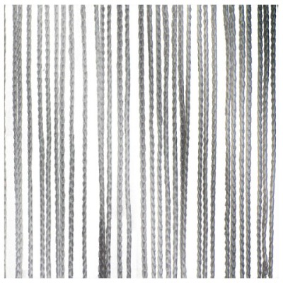 String Curtain 4(h)x3(w)m Silver Grey, incl velcro