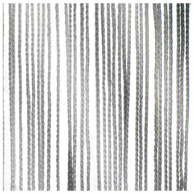 String Curtain 6(h)x3(w)m Silver Grey, incl velcro