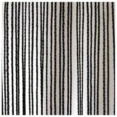 String Curtain 6(h)x3(w)m Black, ind velcro