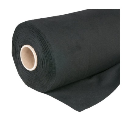 Deko Flanel 1,3mtr wide, 60mtr roll black 160gmì DIN4102B1
