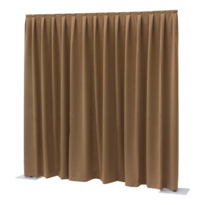 P&D Dimout 300(h)x300cm(w) Pleated, Brown