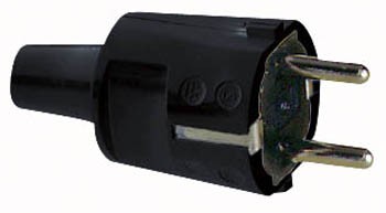 PVC Schuko Connector Male 230V
