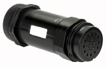Socapex 19P F cable connector PG29 IP67