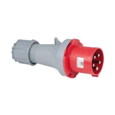 CEE 63A 400V 5p Plug Male Red, IP44