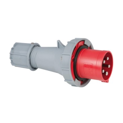 CEE 63A 400V 5p Plug Male Red, IP67