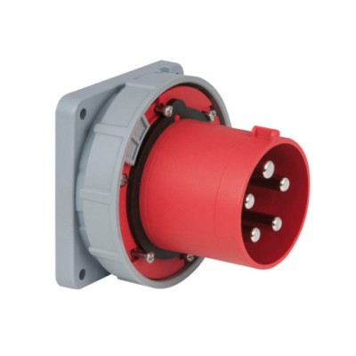CEE 125A 400V 5p Socket Male Red, IP67