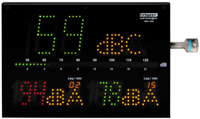 Dateq SPL-D3 - Large SPL Display: Sound-Pressure Meter with Internal Storage