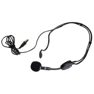 Headset microphone, black, for bodyback transmitter BT-BHM