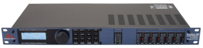 Digital speaker management system, 2x In, 6x Out, 4-band parametric EQ per outpu
