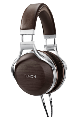 Denon HiFi AH-D5200 Zebrawood Over-Ear Premium Headphones