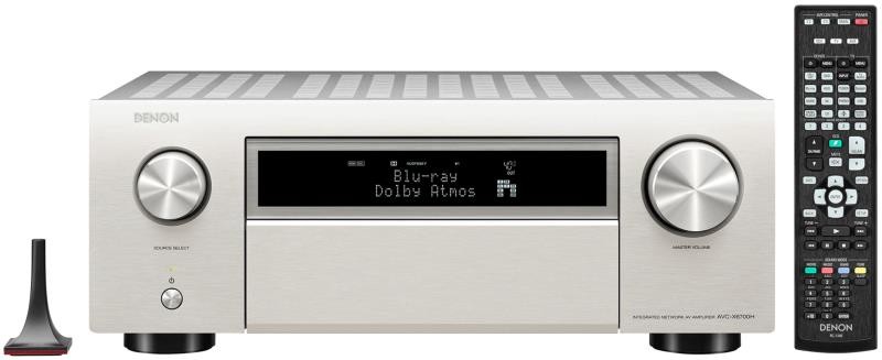 God Verspilling Voorbijganger Denon HiFi AVC-X6700H - 11.2-kanaals 8K AV-versterker, 3D-audio, HEOS  Built-in Silver - Bekafun