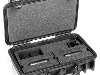 d:dicate 4015C Stereo Pair with Clips and Windscreens in Peli Case