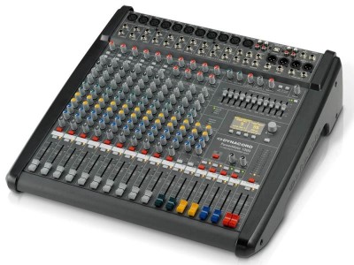 Power Mixer, 6 Mic/Line + 4 Mic/Stereo Line Channels, 6xAUX, Dual 24 bit Stereo