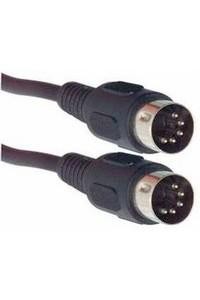 DIN data cable : 5 pins male / 5 pins male , 1m lenght