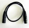 Shielded audio cable XLR Male/XLR Male 0,5 meter