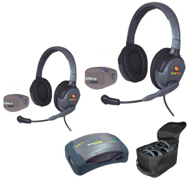 1-HUB, 2- UltraPAK & 2- Max 4G Double Headsets w/ Batteries, Charger, Soft Sided