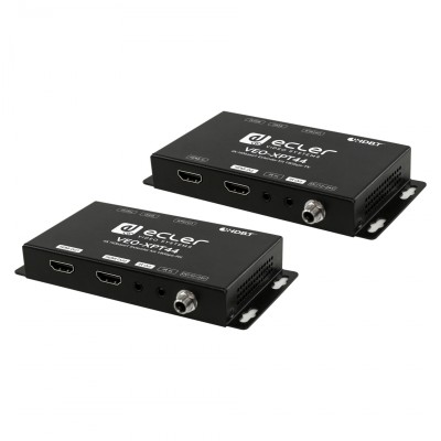 VEO-XPT44 allows to extend one 4K video signal up to 40m over a single Cat 5e/6