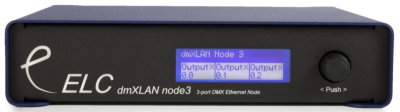 dmXLAN node3: Truss mount, 3 DMX ports Full Isolated, AC PSU