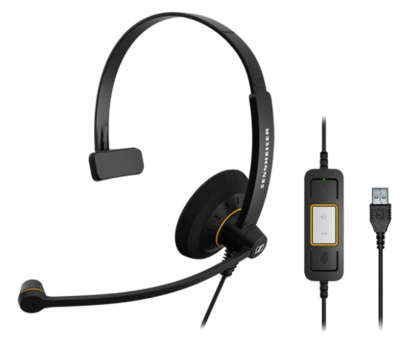 SC 30 USB ML - Wired monaural headset with in-line call control