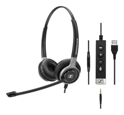 SC 665 USB - Wired binaural UC headset with 3.5 mm jack and USB connectivity