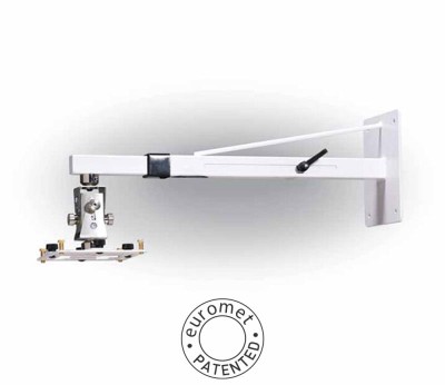 Telescopic wall mount for videop. white