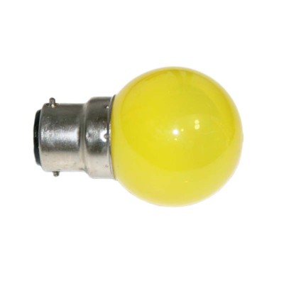 B22 - Lampe B22 LED SMD Jaune - ? 45-47mm 230V - Jaune