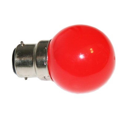 B22 - Lampe B22 LED SMD Rouge - ? 45-47mm 230V - Rouge