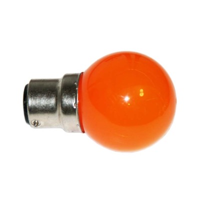 B22 - Lampe B22 LED SMD Orange - ? 45-47mm 230V - Orange