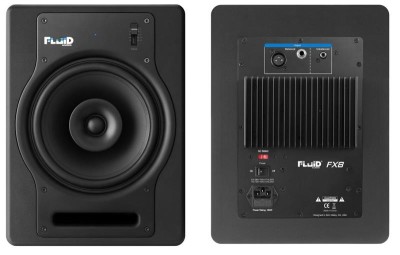 Fluid Audio FX8 Fader Serie - 130-Watt Bi-amped Coaxial Studio Monitor, Pair