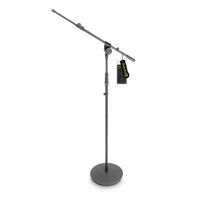 Gravity MS 2312 B - Microphone Stand With Round Base And 1-Point Adjustment Telescoping
