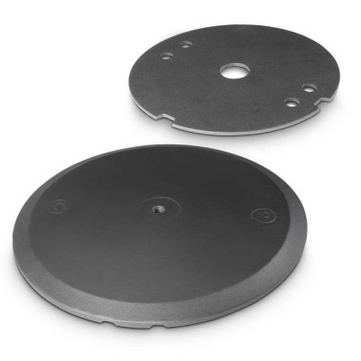 Gravity WB 123 SET 1B - Round Cast Iron Base and Weight Plate Set for M20 Poles