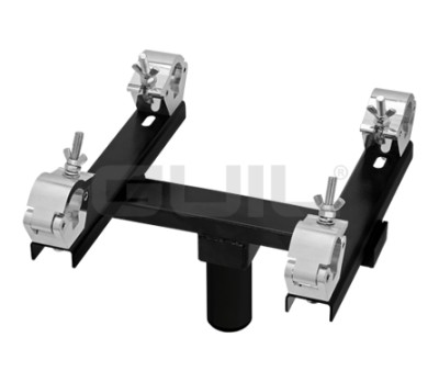 ADJUSTABLE TRUSS ADAPTOR WITH ALUM. COUPLERS & A Ø 50 mm SPIGOT. FOR TRUSSES OF