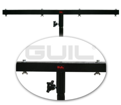 CROSSBAR FOR 4 OR 8 SPOTLIGHTS FOR SPEAKER STANDS WITH A Ø 35 mm TUBE