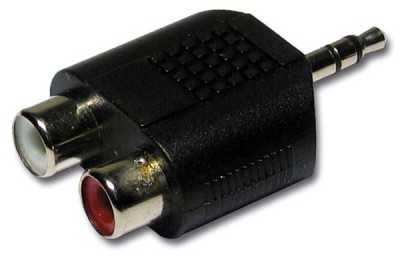 ADAPT1105 - Female RCA stereo / Male Jack 3,5 stereo adapter
