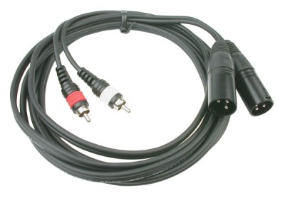 CL-26/1.5 - 2ÿxÿ4 2xMale XLR / 2xMale RCA line cable - 1,5 m