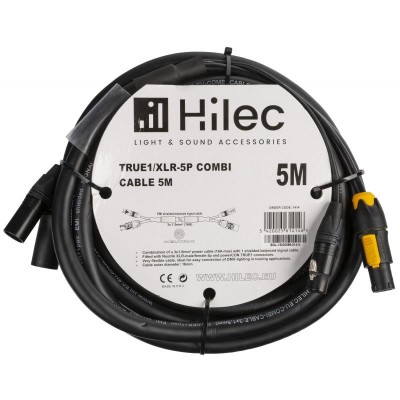 5 M Combi Cable DMX + POWER 3x1,5mm² cable 5p Neutrik XLR