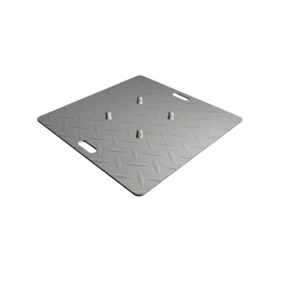 Baseplate 800mm checker plate 800 x 800 x 5/6,5 mm HOFKON 290-4