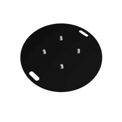 Baseplate 800mm round steel (black) 800 x 8 mm round HOFKON 290-4