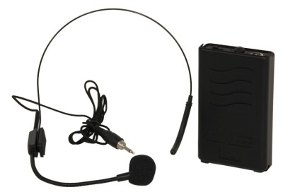 Port8-10-12-15VHF wireless headset micro 207,5MHz