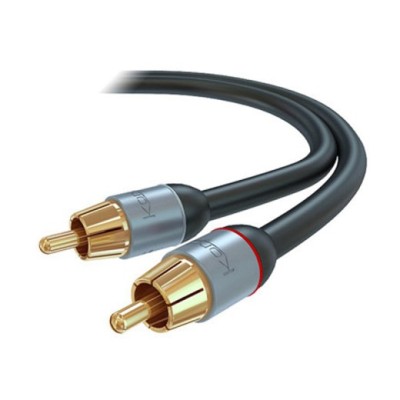 0,5 m  PVC PRO Double AV cableSuitable for stereo audio,? Shallow mounting depth