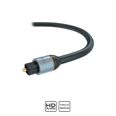 0,5 m  PVC PRO TOSlink optical cable? Digital audio applications? Immune to RFI