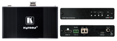 4K60 4:4:4 HDMI Receiver over Ultra-Reach MM/SM Fiber Optic - 12V - RK-3T/9T - T