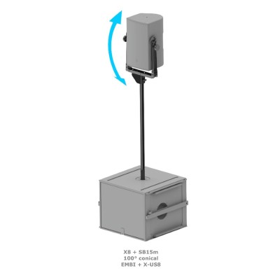Pole mount socket - white