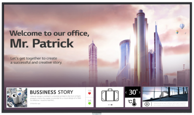 43" 3840 x 2160 - 500 cd/m2 - 1,000:1 24/7 - Pro 4K Displays with webOS