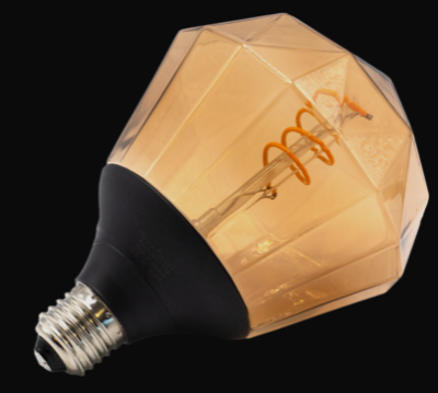 Vinci LED bulb, RGB + filament,WR,Pearl shape,E27