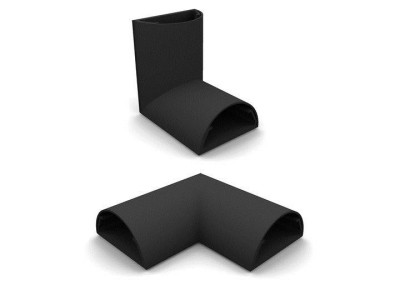 M Cable Cover L and C Joint 50mm Black