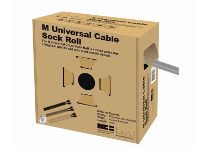 M Universal Cable Sock Roll Silver 40mm-W 50m-L (MOQ: 4)