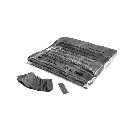 (10) Slowfall confetti rectangles 55x17mm - Grey 1kg